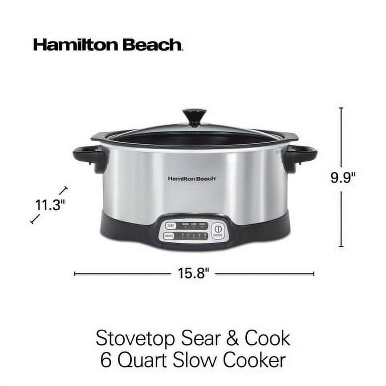 Hamilton Beach 5 qt. Portable Slow Cooker 33256 - The Home Depot