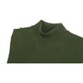 thumbnail image 5 of Mens Sweater Knit BRANGO Turkey Mock Neck Cotton Blend 21050 Khaki Green, 5 of 6