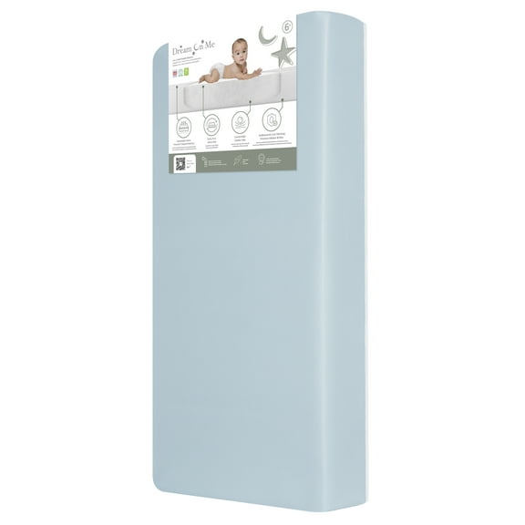 Dream on Me Starbright Breathable Foam Crib & Toddler Mattress In Blue (Fits Full Size Cribs and Toddler Beds)