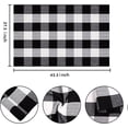 thumbnail image 2 of Buffalo Plaid Outdoor Rug 27.5''x 43.3''Black and White Checkered Rug Cotton Machine Washable Farmhouse Mat for Outdoor, Kitchen, Farmhouse, Entryway,Bathroom, 2 of 17