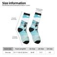 thumbnail image 2 of Lukts Swimming Cat Goggles Pattern Womens Crew Soft Moisture-wicking Socks,Moisture Control Crew Socks,Mid Calf Socks, 2 of 6