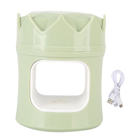 Mini lámpara de polimerización gel de uñas 365nm 405nm Iluminación Disipación de Calor Secador portátil para esmalte de uñas de bolsillo herramienta para todos los esmaltes de uñas (verde)