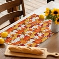 thumbnail image 5 of Fall Placemats Set of 4 Red Orange Maple Leaves Place Mats Thanksgiving Placemat Autumn Pumpkin Linen Table Mats for Dining Kitchen Table Holiday Dinner Party Home Fall Decorations 13x19 Inch, 5 of 8