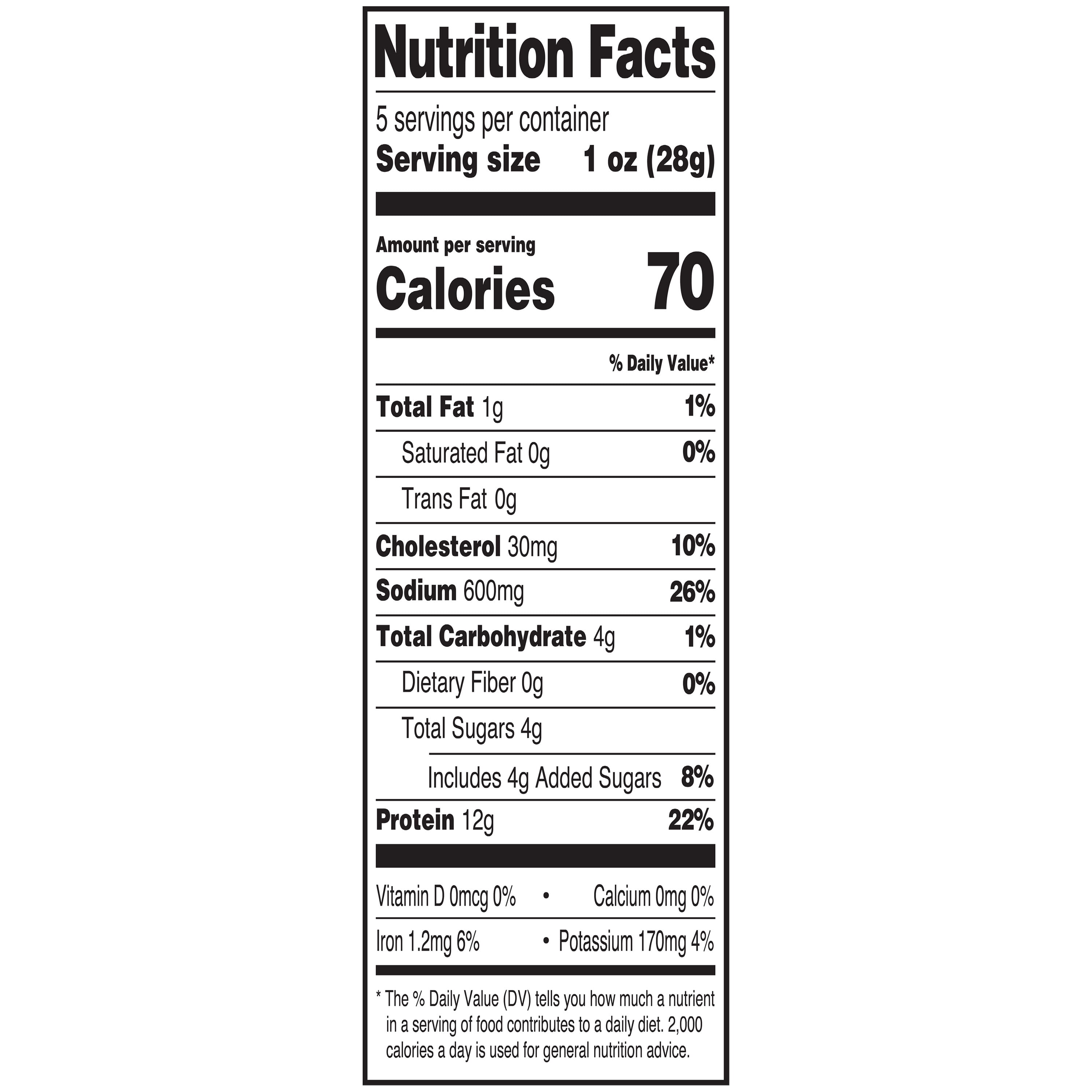 Great Value Original Beef Jerky, 5 oz