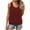 Wine, variant on Simua Womens Summer Tank Tops Loose Fit Pleated Scoop Neck Shirts Casual Sleeveless Banded Bottom Tops