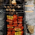 thumbnail image 3 of OULII 10 Pcs Fourchettes en Acier Inoxydable en Forme de U pour Poulet Grillé et Barbecue, 3 of 7