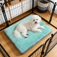 thumbnail image 4 of Vaukki Dog Bed with Non Slip Bottom,Removable Machine Washable Soft Plush Dog Crate Bed,23.6"x18.5",Green, 4 of 8