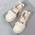 thumbnail image 4 of Otqutp Toddler Party Shoes 3 to 7 Years Girls Fashion Spring Summer Toe Solid Color Bowknot Children Casual Shoes, 4 of 6