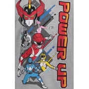 Power Rangers Little Boys 2 Pack Graphic T-Shirts Red/Grey 7-8