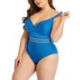 thumbnail image 2 of WEAIXIMIUNG Womens Swimwear Tankini Set Women's Plus Size Solid Color Swimwear with High Elastic Nylon Material Adjustable Shoulder Straps and Underwire Cups Points, 2 of 8