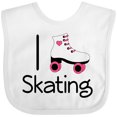 thumbnail image 3 of Inktastic Roller Skate Lover Girls Baby Bib, 3 of 4