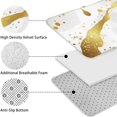 thumbnail image 5 of White Marble Gold Spot Pattern Bathroom Rugs Sets 3 Piece,Toilet Cover Set,Absorbent Non Slip Bathroom Mats Sets with U-Shaped Contour Rug Toilet Rug Set, 5 of 5