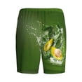 thumbnail image 4 of Picia Friut Avocado Pajama Shorts for Men, Men's Pajama Bottoms, Sleepwear,Short Pajama Pants-Small, 4 of 9