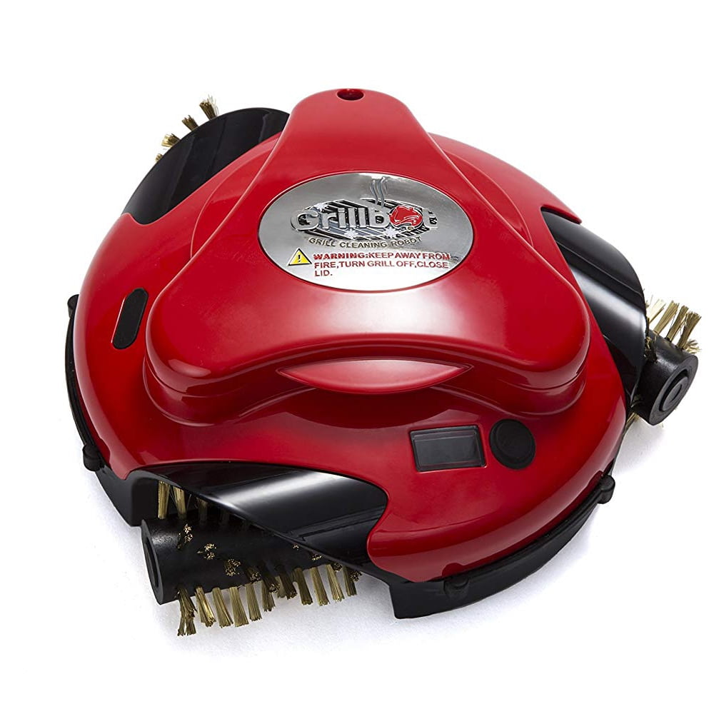 Grillbot BUN3 RED Automatic Outdoor Grill Cleaning Robot with Carry Case Red Walmart