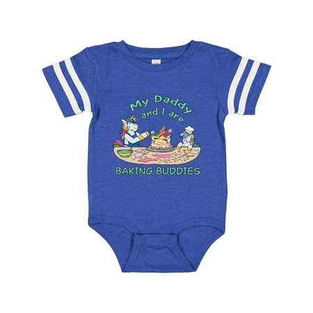 

Inktastic My Daddy and I are Baking Buddies Gift Baby Boy or Baby Girl Bodysuit