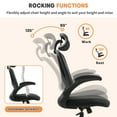 thumbnail image 6 of TrumanPick Ergonomic Office Chair - High Back Home Desk Chair,Adjustable Computer Desk Chair with Lumbar Support, Flip-Up Arms, Headrest & 90-120° Tilt Lock 300lb, Black, 6 of 16