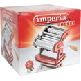 thumbnail image 2 of Imperia Pasta Maker Machine, Red, Made in Italy - Heavy Duty Steel Construction w/ Easy Lock Dial & Wooden Grip Handle for Authentic & Fresh, Homemade Italian Pasta Noodle Cooking, 2 of 4