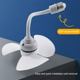 2 Packs LuClweCe Labor Day Sale Fans,E27 Screw Mini Fan Small Whirlwind