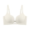 thumbnail image 3 of CFLVAEK Bras for Women No Underwire Full Coverage Everyday Bra Comfort Push Up T Shirts Bralettes Adjustable Straps Bras Khaki S, 3 of 6