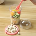 thumbnail image 3 of Oatmeal Cup 1 Set Widely Applied Food Contact Grade Fashion Body Slimming Oatmeal Handy Cup with Cover Spoon, 3 of 5