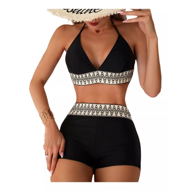 Traje De Baño Dama Dos Piezas Bikini Bañador Sexy Para Mujer