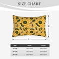 thumbnail image 6 of Naloa Bees and Sunflowers Pillowcase, Throw Pillowcase, Wrinkle-Free, Stain-Resistant with Hidden Zipper for Bedroom Sofa - 16"x24", 6 of 9