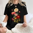thumbnail image 5 of Drses Wildflowers Shirt for Women Oversized Floral Loose T Shirts Graphic Tees Flower Plant Shirts Womens Tops, 5 of 9