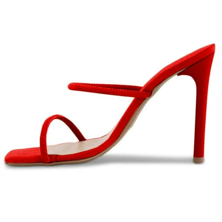 

SySea Summer Double Straps High Heels Women Sexy Shoes Sandals