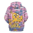 thumbnail image 3 of Adventure Time Jake The Dog Mens Womens Novelty Hoodie 3D Print Pullover Hooded Long Sleeve Sweatshirts Tops Blouse with Pocket, 3 of 8