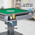 thumbnail image 4 of PartyKindom Light Grey Plastic and Iron Mahjong Table Foldable for Home Use, Dual-Purpose Design, 4 of 7