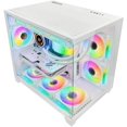 thumbnail image 4 of Hoengager Nereid Gaming PC -AMD Ryzen 7 5700X3D 3.0 GHz, RTX 4070 SUPER 12G ,16GB DDR4 RAM 3200MHz,1TB PCIe SSD, WIFI&Bluetooth ,Windows 11 Pro 64-bit -White, 4 of 7