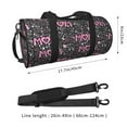 thumbnail image 4 of Gaeub Lovely Mom Ever Lightweight Travel Cylinder Bag Gym Tote Bag Sports Training Duffle Bag with Pockets and Straps, 4 of 8
