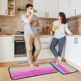 thumbnail image 6 of Paint Wood Rainbow Color Kitchen Rug Mats 2PCS Non Slip 47" x 20" + 28" x 20" Kitchen Carpet Floor Mat Hallway Rugs Anti Fatigue Doormat Home Decor, 6 of 7