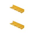 thumbnail image 1 of Monstrate Gancho montado en la pared Soporte para cepillos de Puerta a prueba de humedad Ganchos para ropa Estante de almacenamiento Amarillo 2piezas, 1 of 6