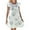 White, variant on Adorable Ocean World Print Girls Nightgown Round Neck Ruffled Sleeveless Summer Sleep Dress Comfortable Casual Home Wear for Toddler Kids