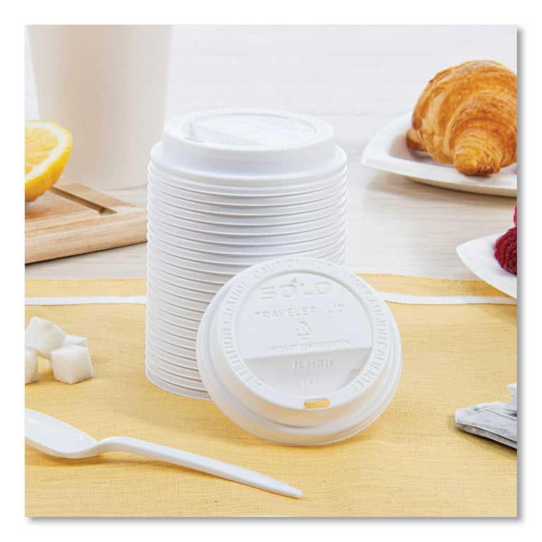 Traveler Cappuccino Style Dome Lid, Fits 10 oz Cups, White, 100/Pack, 10 Packs/Carton Traveler Cappuccino Style Dome Lid, Fits 10 oz Cups, White, 100/Pack, 10 Packs/Carton