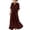 Brown, variant on Dress for Women Twist Front Short Sleeve V Neck Casual Summer Pocket Dress