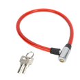 thumbnail image 1 of Bicycle Cable Lock, Sturdy and Durable, Steel, Portable, Wide Application, Easy to Use, for Bicycle, Motorcycle, Gate, Red, 1 of 4