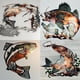 thumbnail image 3 of Decoración de pared de peces de metal, manualidades, adornos colgantes para interiores y exteriores, hierro, 3 of 5