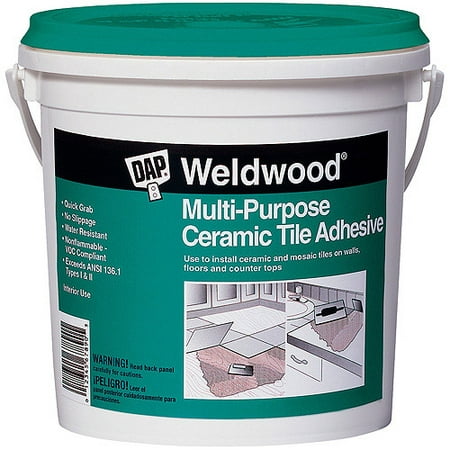 Dap 25190 1-Quart Weldwood Multipurpose Ceramic Tile (Best Adhesive For Ceramic)