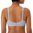 thumbnail image 3 of Bali Women's Breathe Modal T-Shirt, Breathable Wireless, Full-Coverage Convertible Bra, Silver Satin, 3 of 4