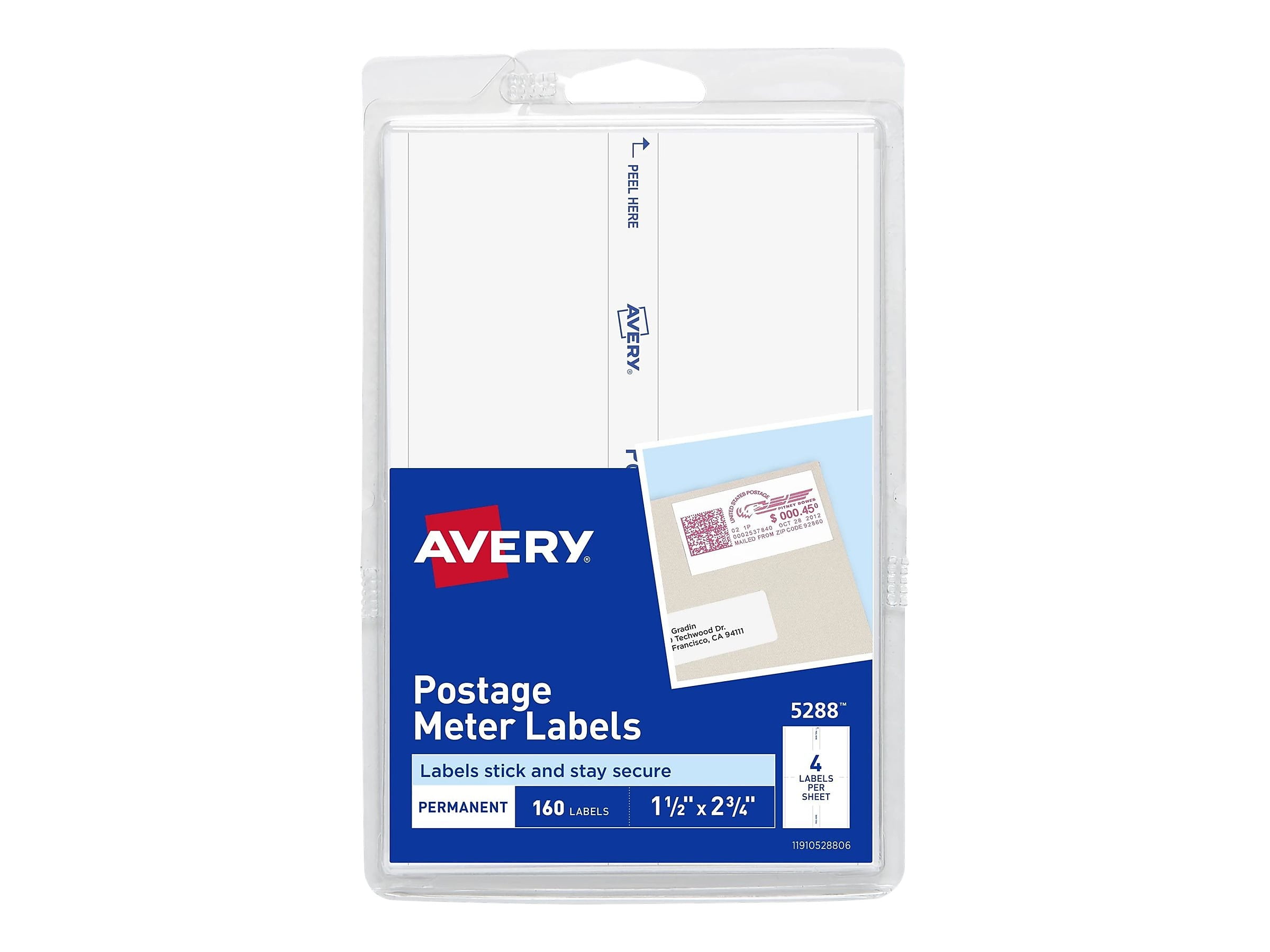 Avery Postage Meter Labels 1 1/2