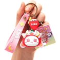 thumbnail image 1 of Llavero para mujer, llavero de conejo estrella y luna, accesorio para bolso con dije de conejo demonio, 1 of 1