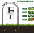 thumbnail image 6 of Slsy 3 in 1 Galvanized Raised Garden Bed with 85in Tall Arch Trellis for Climbing Vegetables Flowers Herbs, Metal Raised Garden Bed Kit with Trellis, Plant Ties, Climbing Supporting Netting, 6 of 12