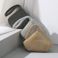thumbnail image 3 of Women's Triangle Bling Glitter Purse Sparkly Clutch Evening Luxury Bags Party Prom, L, 3 of 7