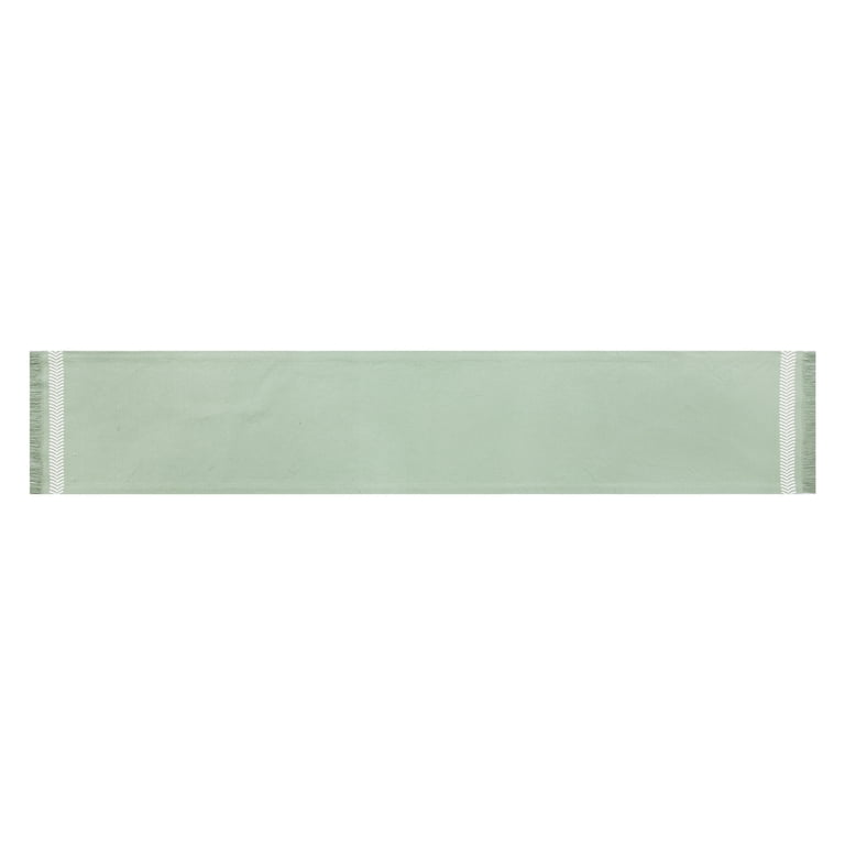 Mainstays Global Woven Green Cotton Table Runner photo 3