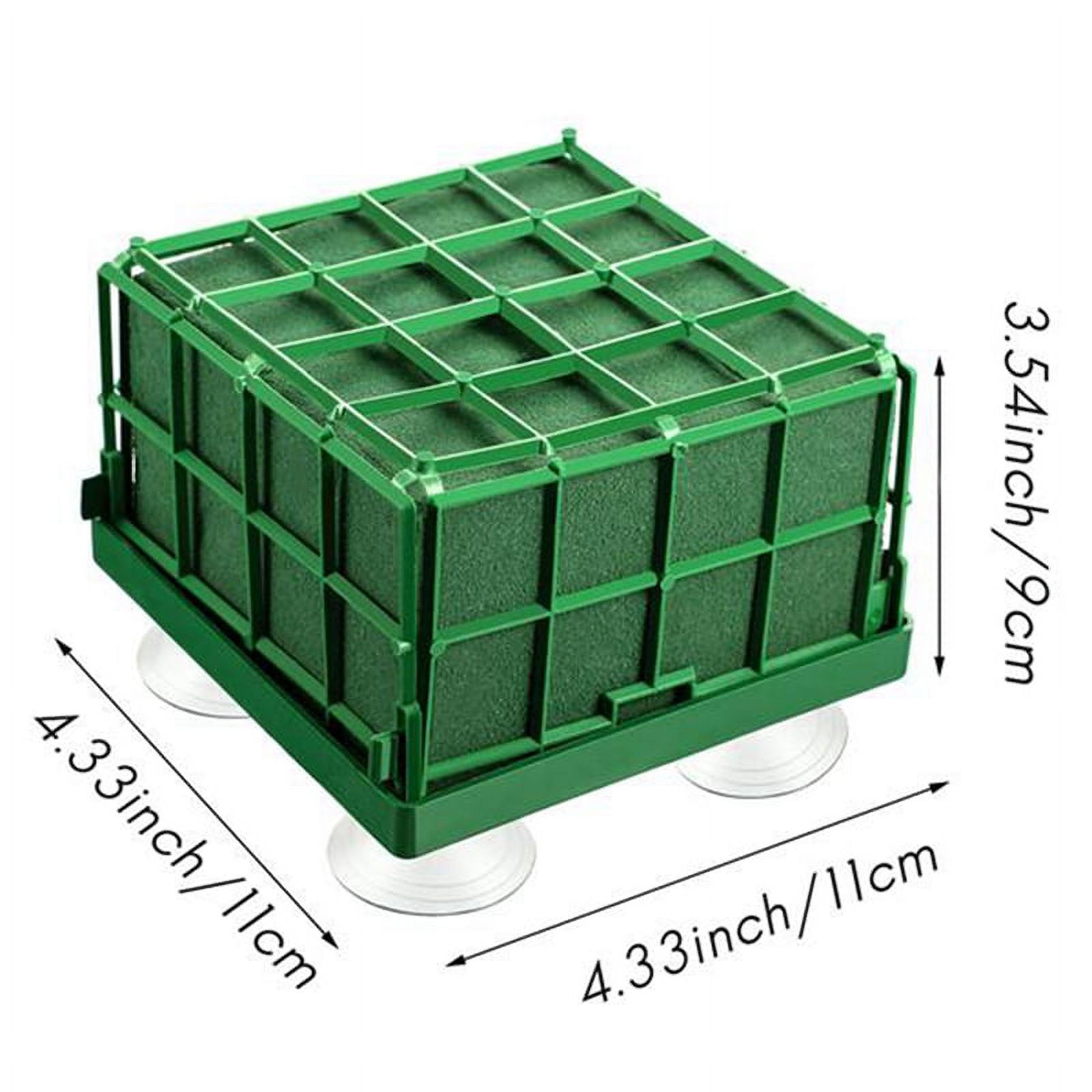 18Pcs Floral Foam Cage Flower Holder with Floral Foam and Suction Cup for Wedding Table Centerpiece Floral Arrangement