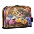 thumbnail image 2 of Vertical Pencil Case Pencil Bag Pencil Cases Large Capacity Storage Pencil Box Paintbrush Box Office Supplies Box Flower Baskets and Cats, 2 of 7