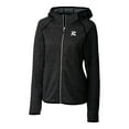 thumbnail image 2 of Women's Cutter & Buck  Heather Charcoal Richmond Flying Squirrels Mainsail Sweater Knit Raglan Full-Zip Hoodie, 2 of 3
