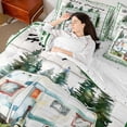 thumbnail image 3 of Erosebridal Cartoon White RV Car Bedding Comforter Set 7 Pieces for Kids Teens,Happy Camping Full Bedding Set for Boys Girls,Microfiber Bedroom Decor, 3 of 6